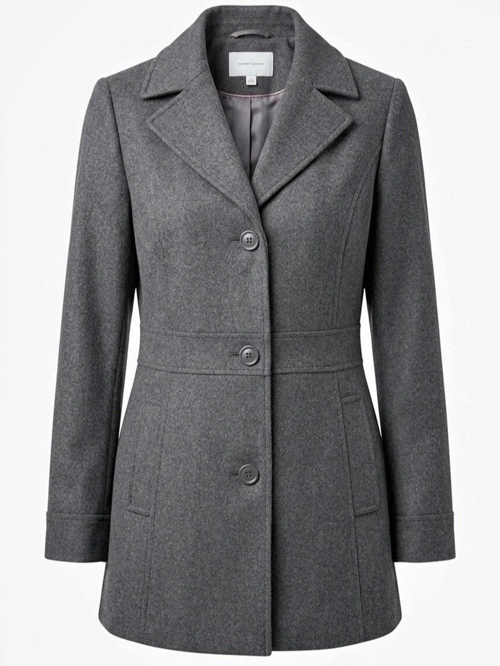 Talbots Women's Gray Pea Coat Size 12